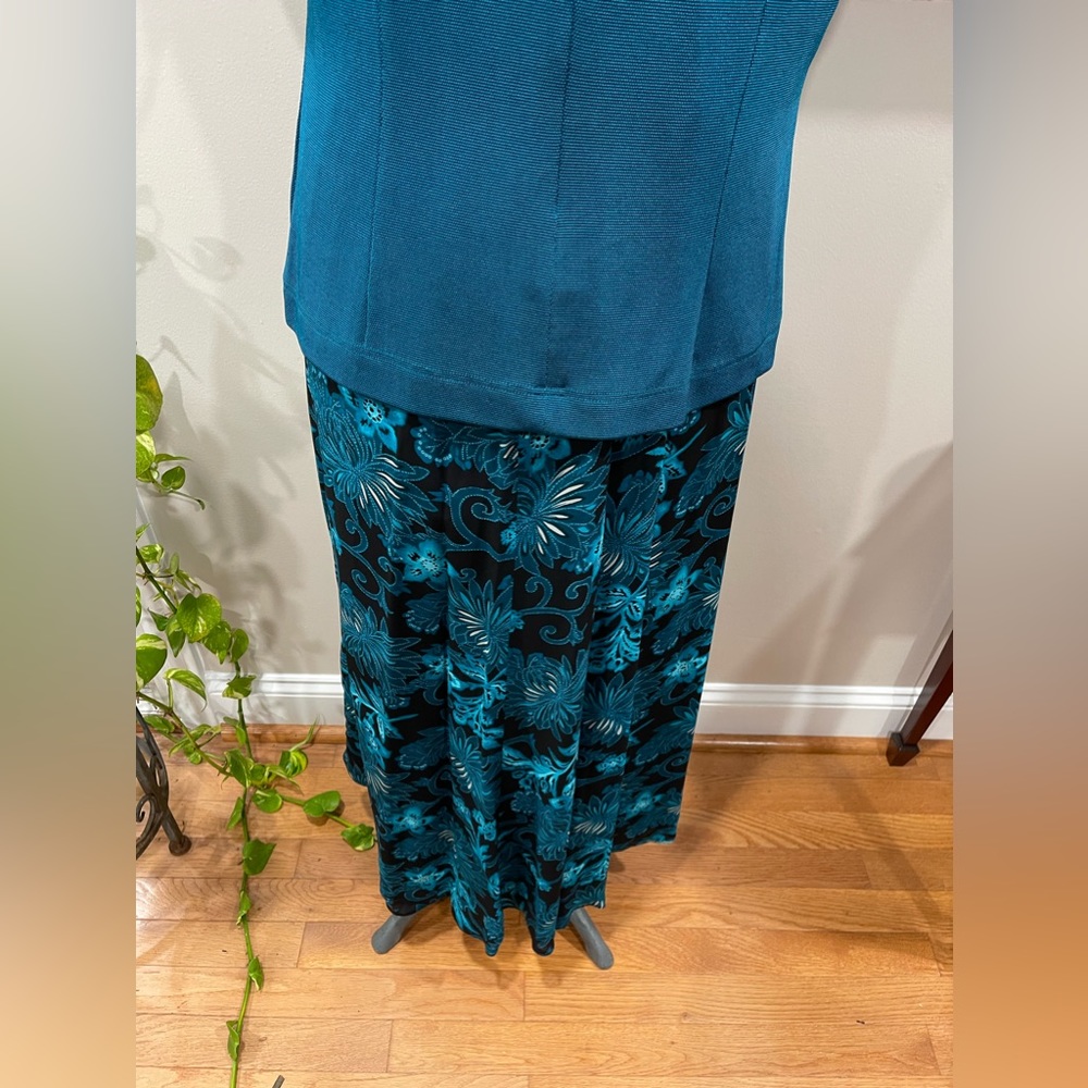 🆕Y2K David Warren ladies vintage 16-2piece skirt and top set-NWT-maxi skirt-moc - Picture 11 of 16